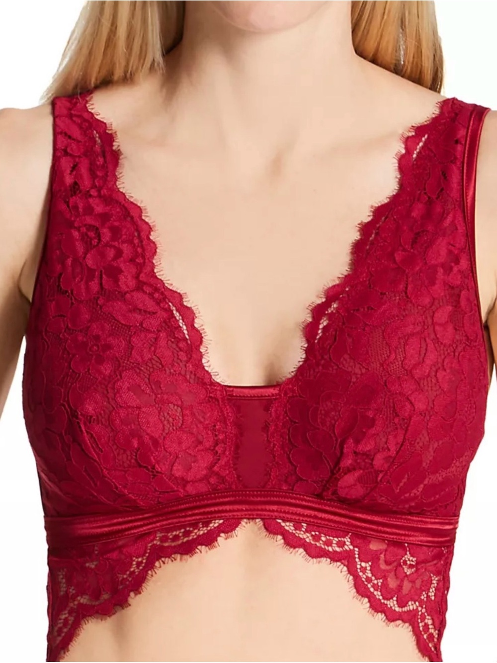 Brands Magnolia Curvy Bralette Ruby Sindoor Red